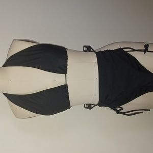 NEW Bathing Suit sz XL HIGH WAIST BLACK